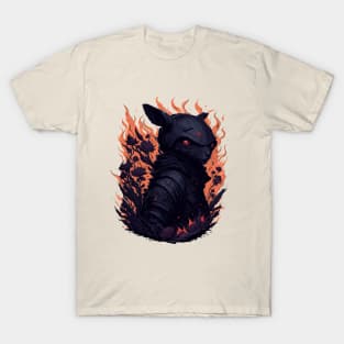 Vintage Ninja Mouse fire T-Shirt